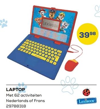 Aanbiedingen Laptop - Lexibook - Geldig van 21/10/2022 tot 07/12/2022 bij Supra Bazar