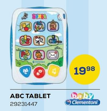 Aanbiedingen Abc tablet - Clementoni - Geldig van 21/10/2022 tot 07/12/2022 bij Supra Bazar