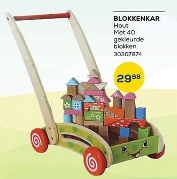Aanbiedingen Blokkenkar - Huismerk - Supra Bazar - Geldig van 21/10/2022 tot 07/12/2022 bij Supra Bazar