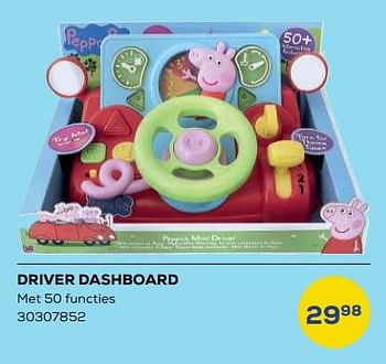 Aanbiedingen Driver dashboard - Peppa  Pig - Geldig van 21/10/2022 tot 07/12/2022 bij Supra Bazar