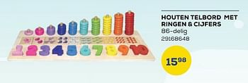 Aanbiedingen Houten telbord met ringen + cijfers - Huismerk - Supra Bazar - Geldig van 21/10/2022 tot 07/12/2022 bij Supra Bazar