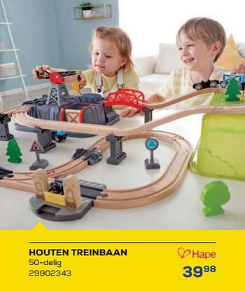 Aanbiedingen Houten treinbaan - Hape - Geldig van 21/10/2022 tot 07/12/2022 bij Supra Bazar