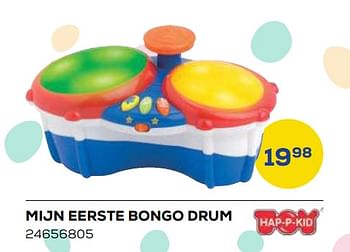 Aanbiedingen Mijn eerste bongo drum - Hap P Kid - Geldig van 21/10/2022 tot 07/12/2022 bij Supra Bazar