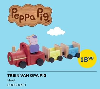 Aanbiedingen Trein van opa pig - Peppa  Pig - Geldig van 21/10/2022 tot 07/12/2022 bij Supra Bazar