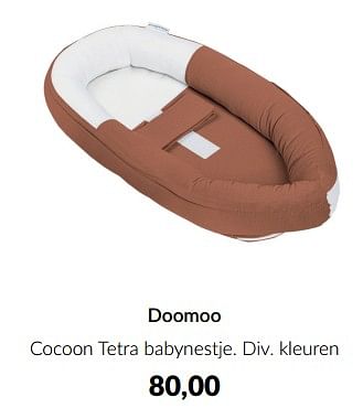 Aanbiedingen Doomoo cocoon tetra babynestje - Doomoo - Geldig van 18/10/2022 tot 14/11/2022 bij Babypark