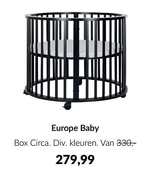 Aanbiedingen Europe baby box circa - Europe baby - Geldig van 18/10/2022 tot 14/11/2022 bij Babypark