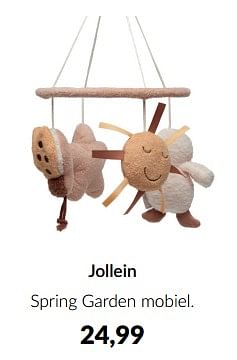 Aanbiedingen Jollein spring garden mobiel - Jollein - Geldig van 18/10/2022 tot 14/11/2022 bij Babypark