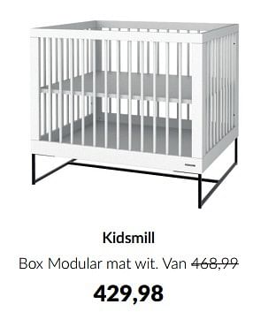 Aanbiedingen Kidsmill box modular mat wit - Kidsmill - Geldig van 18/10/2022 tot 14/11/2022 bij Babypark