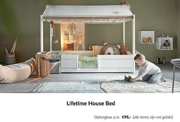 Aanbiedingen Lifetime house bed opbergbox - Lifetime - Geldig van 18/10/2022 tot 14/11/2022 bij Babypark