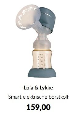 Aanbiedingen Lola + lykke smart elektrische borstkolf - Lola &amp; Lykke - Geldig van 18/10/2022 tot 14/11/2022 bij Babypark