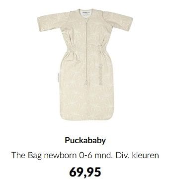 Aanbiedingen Puckababy the bag newborn - Puckababy - Geldig van 18/10/2022 tot 14/11/2022 bij Babypark