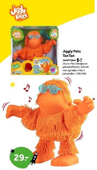 Aanbiedingen Jiggly pets tantan - Jiggly Pets - Geldig van 01/10/2022 tot 05/12/2022 bij Intertoys