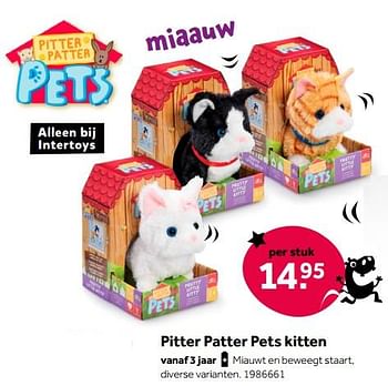 Aanbiedingen Pitter patter pets kitten - Addo - Geldig van 01/10/2022 tot 05/12/2022 bij Intertoys