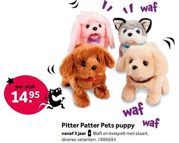 Aanbiedingen Pitter patter pets puppy - Addo - Geldig van 01/10/2022 tot 05/12/2022 bij Intertoys