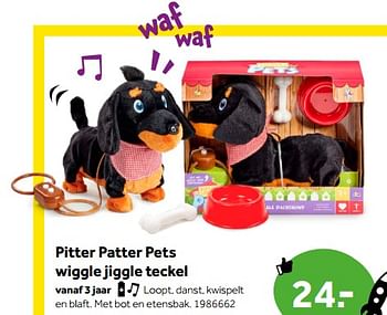 Aanbiedingen Pitter patter pets wiggle jiggle teckel - Addo - Geldig van 01/10/2022 tot 05/12/2022 bij Intertoys