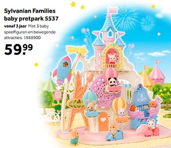 Aanbiedingen Sylvanian families baby pretpark 5537 - Epoch d'Enfance - Geldig van 01/10/2022 tot 05/12/2022 bij Intertoys