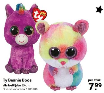 Aanbiedingen Ty beanie boos - Ty - Geldig van 01/10/2022 tot 05/12/2022 bij Intertoys