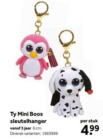 Aanbiedingen Ty mini boos sleutelhanger - Ty - Geldig van 01/10/2022 tot 05/12/2022 bij Intertoys