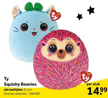 Aanbiedingen Ty squishy beanies - Ty - Geldig van 01/10/2022 tot 05/12/2022 bij Intertoys