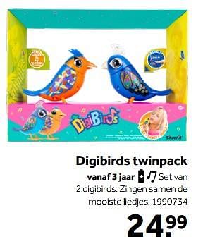 Aanbiedingen Digibirds twinpack - Silverlit - Geldig van 01/10/2022 tot 05/12/2022 bij Intertoys