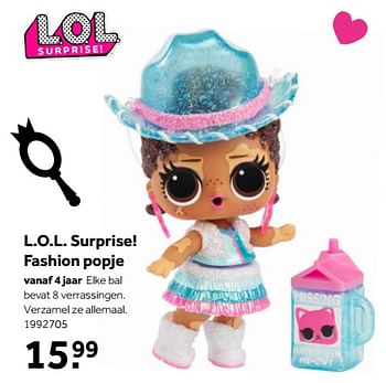 Aanbiedingen L.o.l. surprise! fashion popje - LOL Surprise - Geldig van 01/10/2022 tot 05/12/2022 bij Intertoys