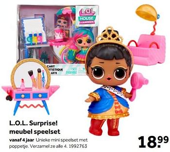 Aanbiedingen L.o.l. surprise! meubel speelset - LOL Surprise - Geldig van 01/10/2022 tot 05/12/2022 bij Intertoys