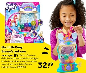 Aanbiedingen My little pony sunny’s lantaarn - Hasbro - Geldig van 01/10/2022 tot 05/12/2022 bij Intertoys