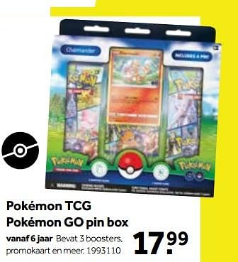 Aanbiedingen Pokémon tcg pokémon go pin box - Pokemon - Geldig van 01/10/2022 tot 05/12/2022 bij Intertoys