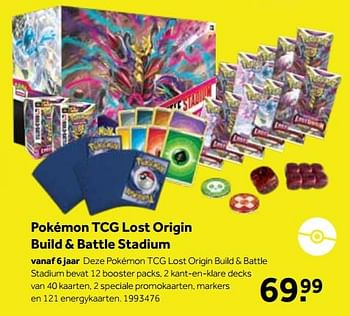 Aanbiedingen Pokémon tcg lost origin build + battle stadium - Pokemon - Geldig van 01/10/2022 tot 05/12/2022 bij Intertoys