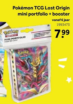 Aanbiedingen Pokémon tcg lost origin mini portfolio + booster - Pokemon - Geldig van 01/10/2022 tot 05/12/2022 bij Intertoys