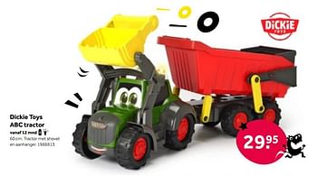 Aanbiedingen Dickie toys abc tractor - Dickie - Geldig van 01/10/2022 tot 05/12/2022 bij Intertoys