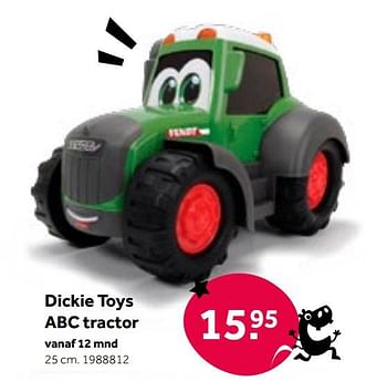 Aanbiedingen Dickie toys abc tractor - Dickie - Geldig van 01/10/2022 tot 05/12/2022 bij Intertoys