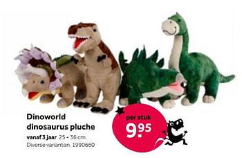 Aanbiedingen Dinoworld dinosaurus pluche - Dino World - Geldig van 01/10/2022 tot 05/12/2022 bij Intertoys