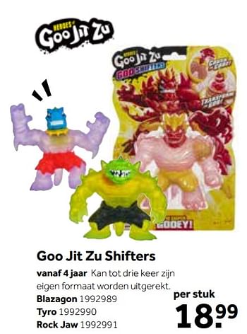 Aanbiedingen Goo jit zu shifters - Goo Jit Zu - Geldig van 01/10/2022 tot 05/12/2022 bij Intertoys