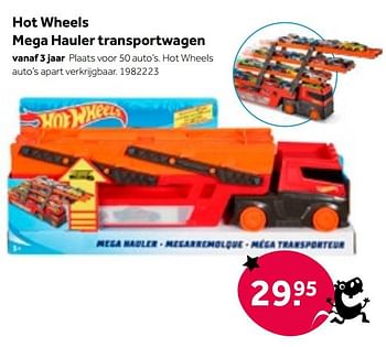 Aanbiedingen Hot wheels mega hauler transportwagen - Mattel - Geldig van 01/10/2022 tot 05/12/2022 bij Intertoys