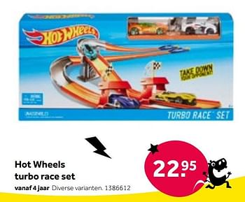 Aanbiedingen Hot wheels turbo race set - Mattel - Geldig van 01/10/2022 tot 05/12/2022 bij Intertoys