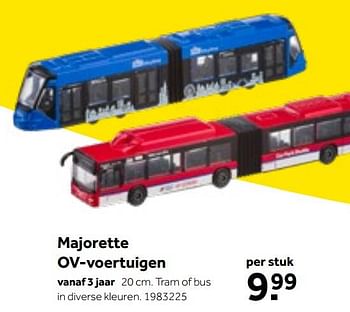 Aanbiedingen Majorette ov-voertuigen - Majorette - Geldig van 01/10/2022 tot 05/12/2022 bij Intertoys