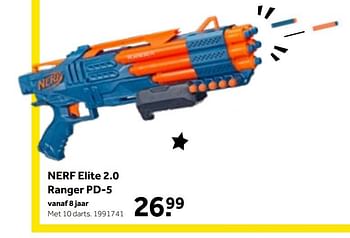 Aanbiedingen Nerf elite 2.0 ranger pd-5 - Hasbro - Geldig van 01/10/2022 tot 05/12/2022 bij Intertoys