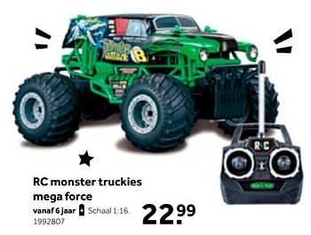 Aanbiedingen Rc monster truckies mega force - Huismerk - Intertoys - Geldig van 01/10/2022 tot 05/12/2022 bij Intertoys