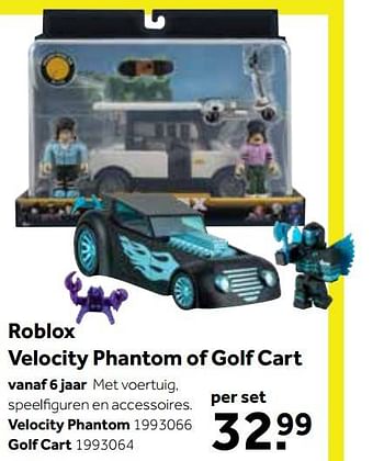 Aanbiedingen Roblox velocity phantom of golf cart - Jazwares - Geldig van 01/10/2022 tot 05/12/2022 bij Intertoys