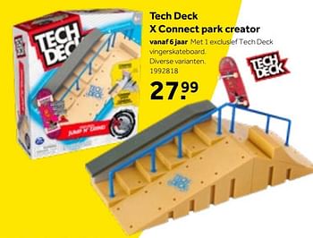 Aanbiedingen Tech deck x connect park creator - Spin Master - Geldig van 01/10/2022 tot 05/12/2022 bij Intertoys