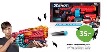 Aanbiedingen X-shot excel combo pack - Zuru - Geldig van 01/10/2022 tot 05/12/2022 bij Intertoys