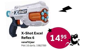 Aanbiedingen X-shot excel reflex 6 - Zuru - Geldig van 01/10/2022 tot 05/12/2022 bij Intertoys