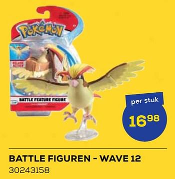 Aanbiedingen Battle figuren - wave 12 - Pokemon - Geldig van 21/10/2022 tot 07/12/2022 bij Supra Bazar