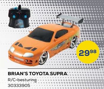 Aanbiedingen Brian’s toyota supra - Fast &amp; Furious - Geldig van 21/10/2022 tot 07/12/2022 bij Supra Bazar