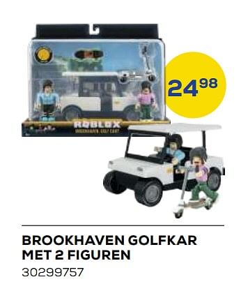 Aanbiedingen Brookhaven golfkar met 2 figuren - Roblox - Geldig van 21/10/2022 tot 07/12/2022 bij Supra Bazar