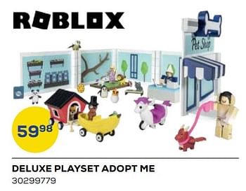 Aanbiedingen Deluxe playset adopt me - Roblox - Geldig van 21/10/2022 tot 07/12/2022 bij Supra Bazar