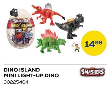 Aanbiedingen Dino island mini light-up dino - Smashers - Geldig van 21/10/2022 tot 07/12/2022 bij Supra Bazar