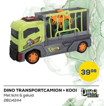 Aanbiedingen Dino transportcamion + kooi - Dino Valley - Geldig van 21/10/2022 tot 07/12/2022 bij Supra Bazar