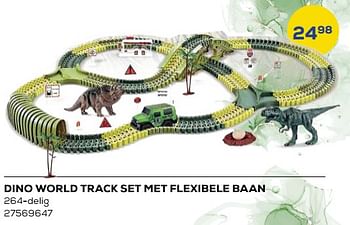 Aanbiedingen Dino world track set met flexibele baan - Huismerk - Supra Bazar - Geldig van 21/10/2022 tot 07/12/2022 bij Supra Bazar
